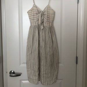 Zara knotted striped dress